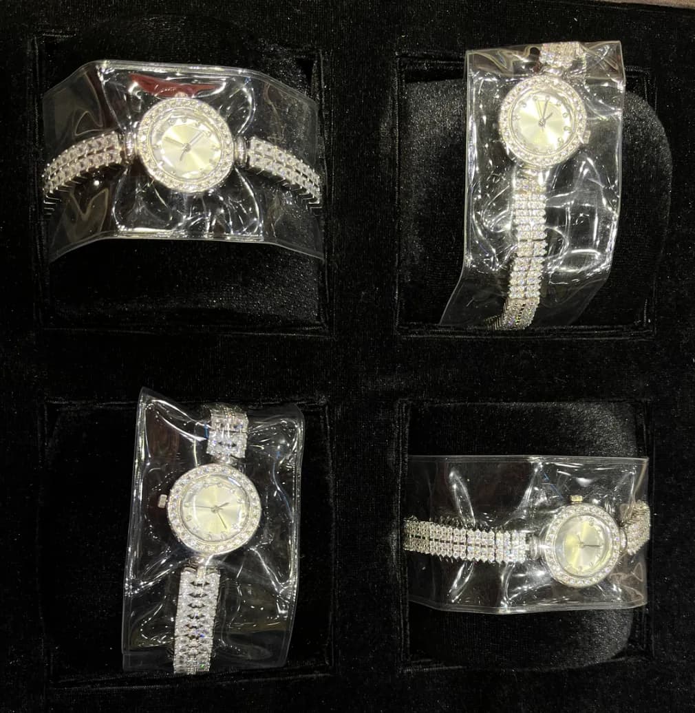 Ladies silver watch